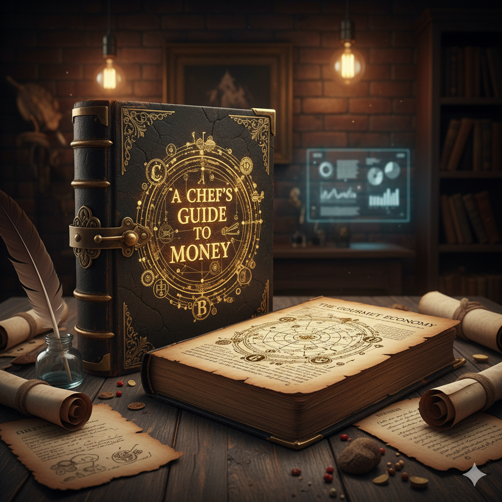 A Chef's Guide to Money cover - comprehensive guide to building a profitable culinary brand and chef career